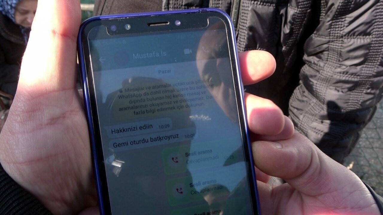 Mürettebat: ''Hakkınızı helal edin batıyoruz''