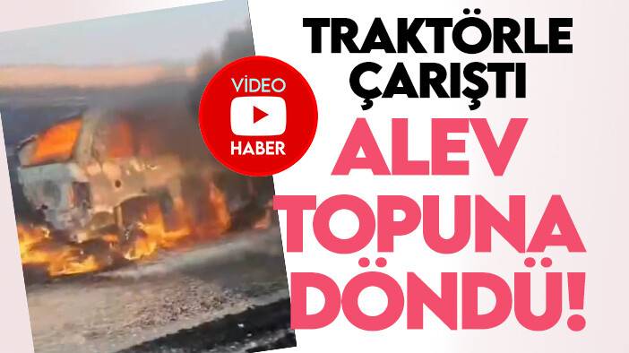 Konya'da kaza sonrası alev topuna dönen otomobildekilerin imdadına vatandaşlar yetişti