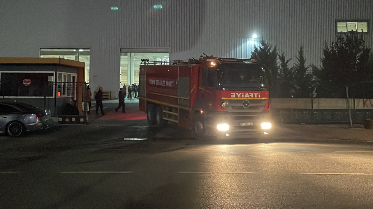 Konya'daki fabrikada korkutan yangın