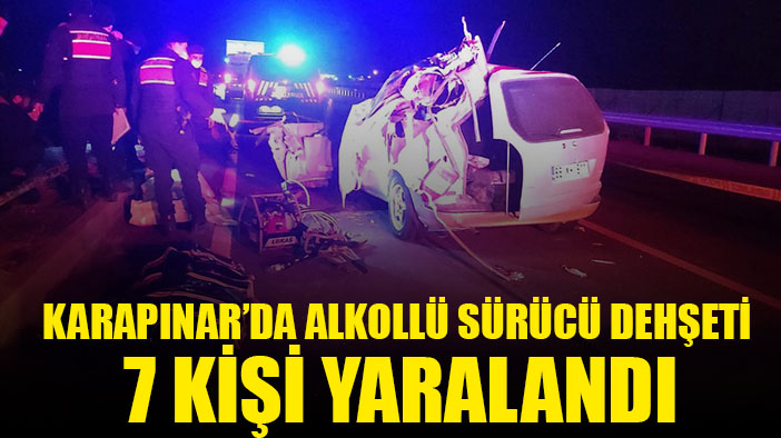 Konya Karapınar'da alkollü sürücü dehşeti: 7 yaralı