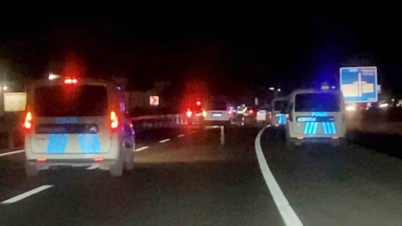 Konya yolunda film sahnelerini aratmayan kovalamaca