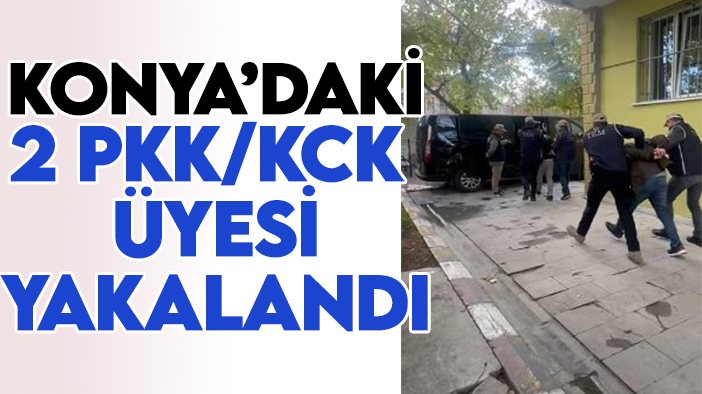 Konya'daki 2 PKK/KCK üyesi yakalandı