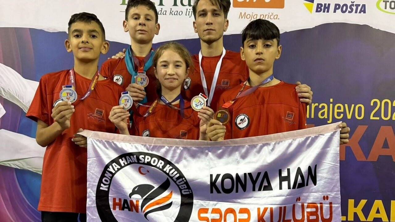 Konya Han Spor Kulübü, Balkan'da parladı