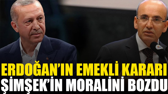 Erdoğan'ın emekli kararına Mehmet Şimşek'ten sitem