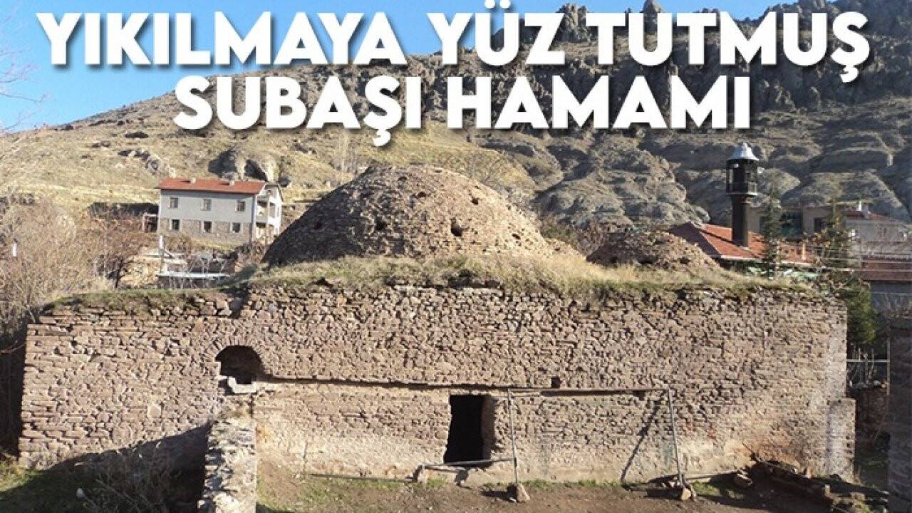 Yıkılmaya yüz tutmuş Subaşı Hamamı