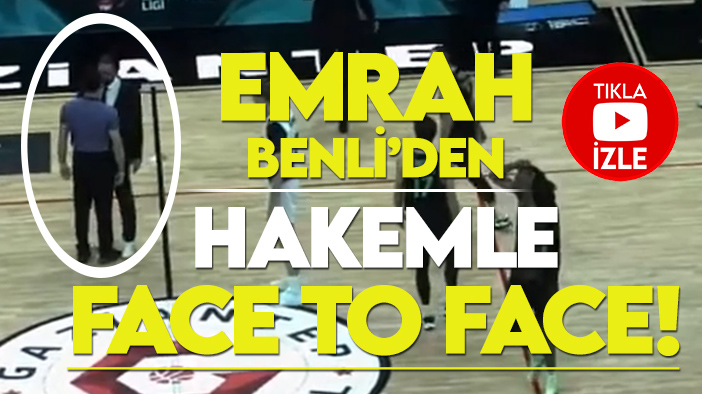 Konyaspor Başantrenörü Emrah Benli'den hakemle "face to face!"