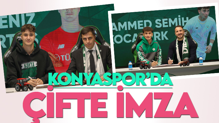 Konyaspor’da çifte imza
