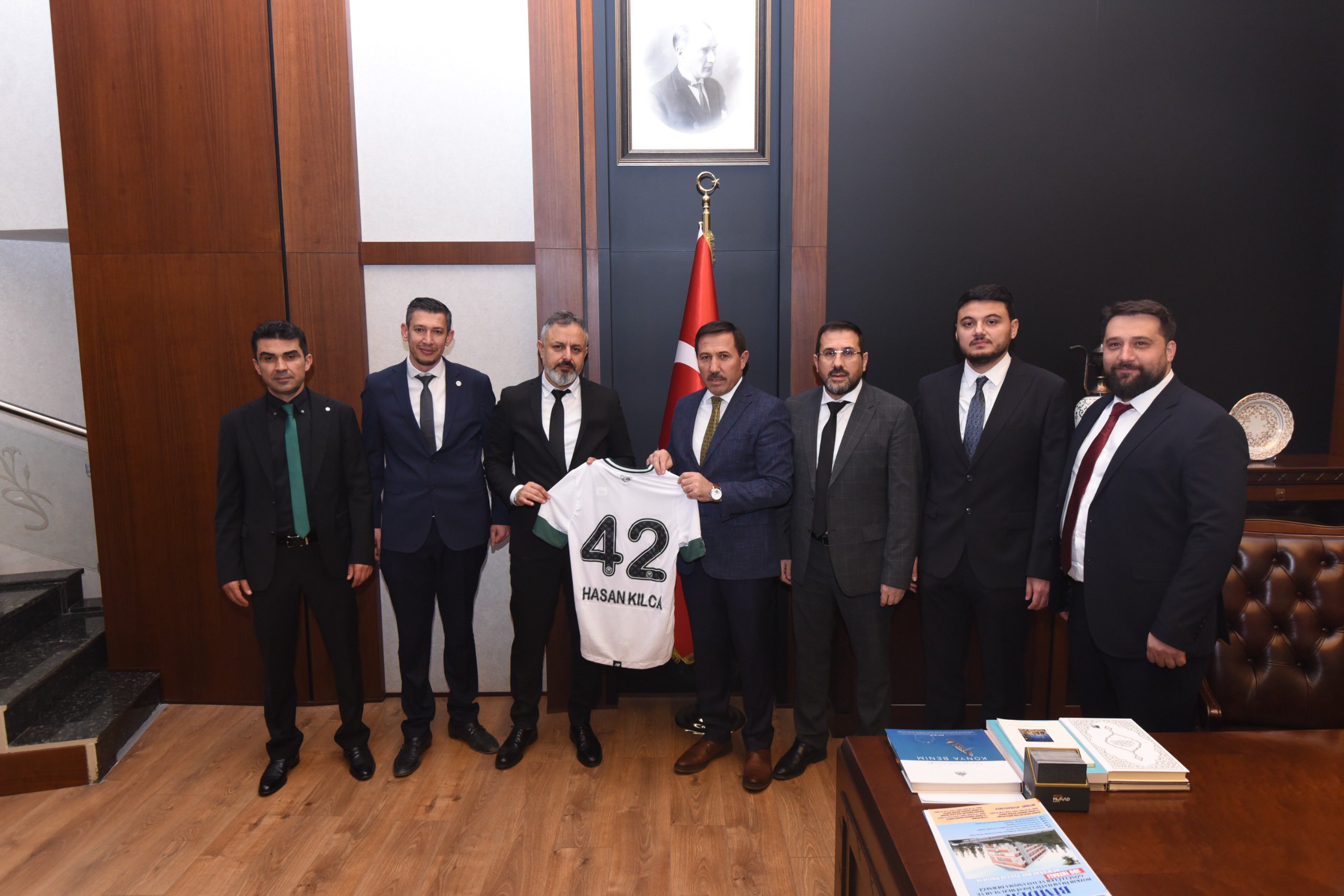 Konyaspor yönetiminden Başkan Kılca'ya ziyaret