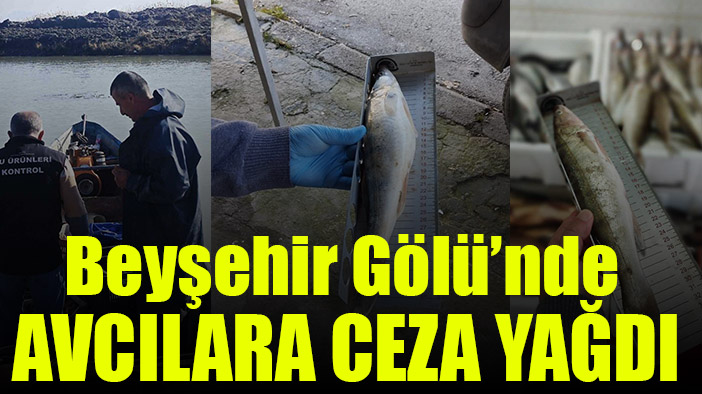 Beyşehir Gölü’nde avcılara ceza yağdı