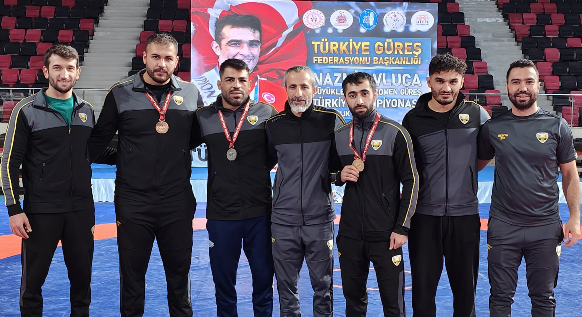 Konya Büyükşehir Belediyesporlu güreşçi Türkiye şampiyonu
