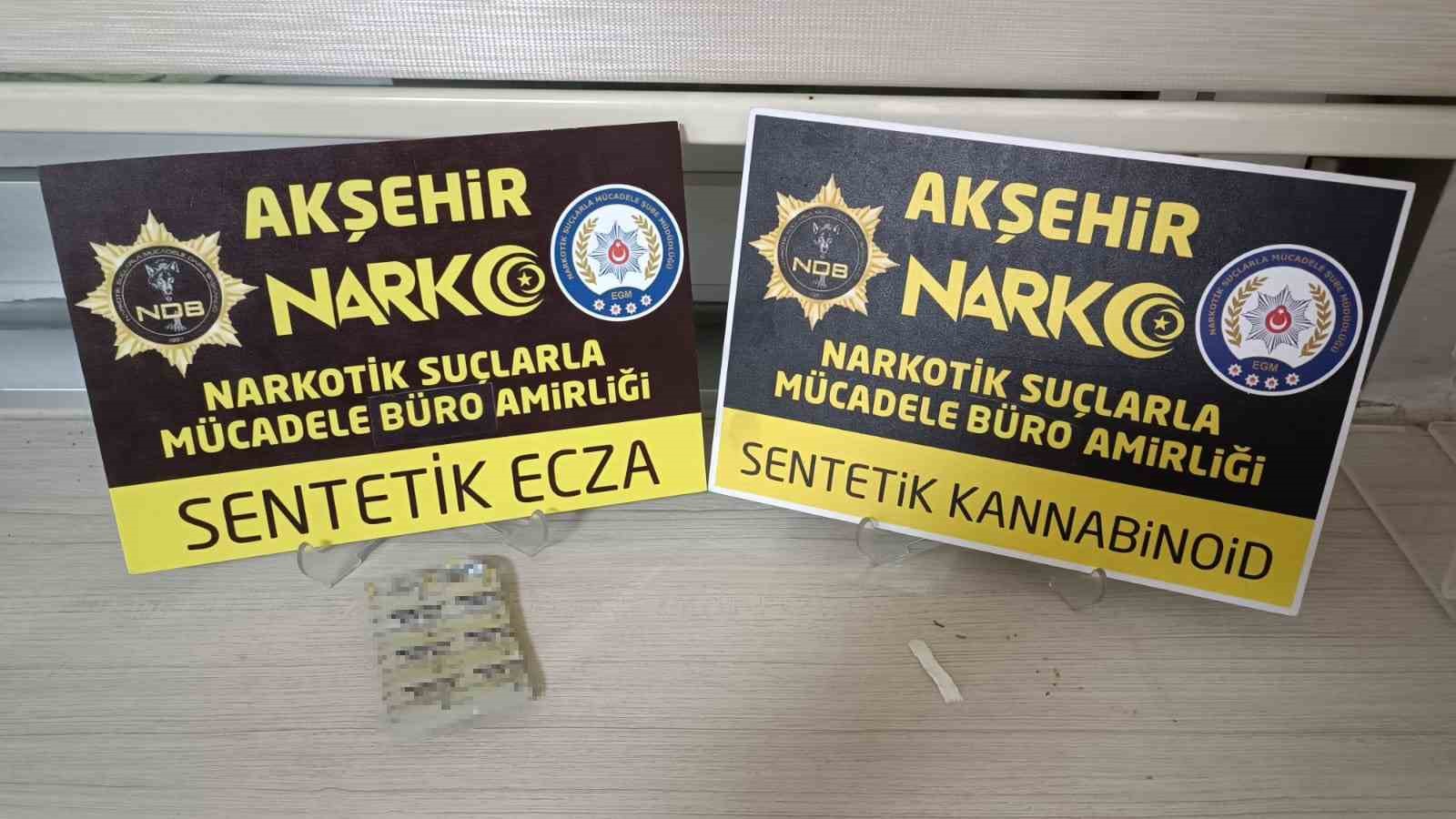 Konya'da uyuşturucuyla yakalanan şüpheliler gözaltına alındı