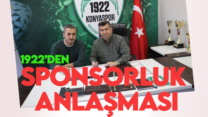1922 Konyaspor'dan sponsorluk anlaşması