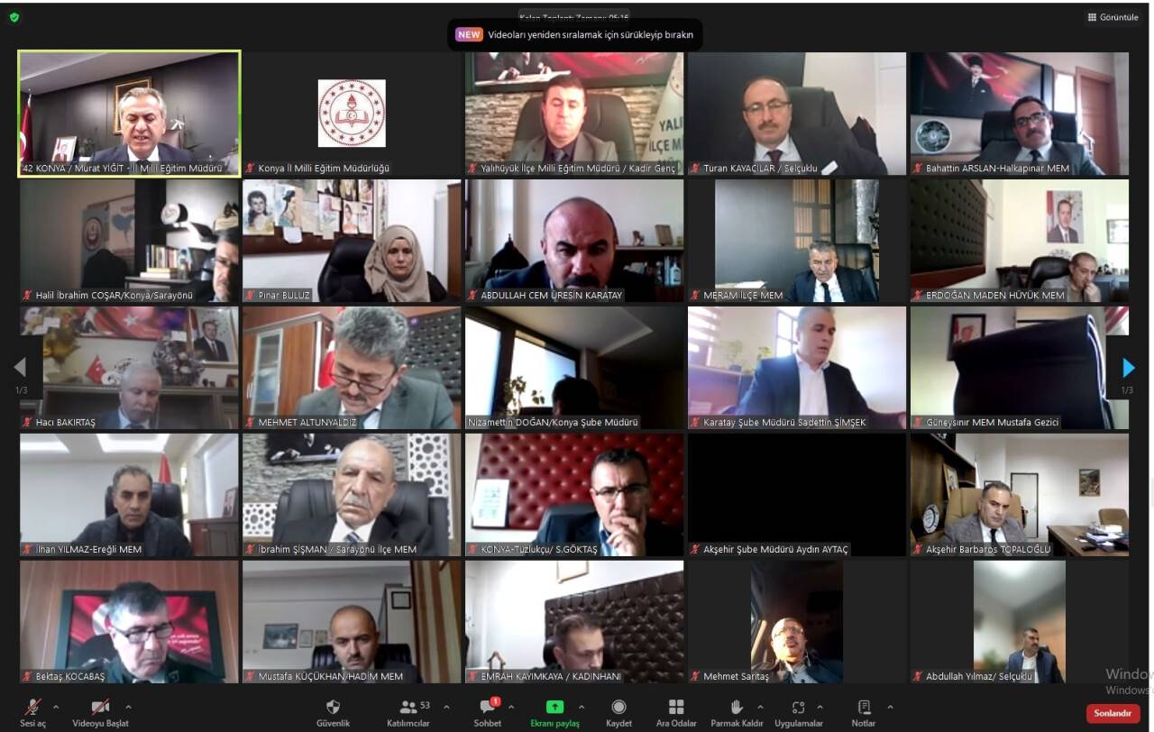 İl Müdürü Yiğit ilçe müdürleri ile inovasyon toplantısında buluştu