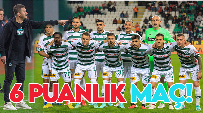 Samsun'da 6 puanlık maç: "Samsunspor-Konyaspor"