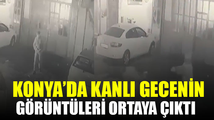 Konya'da sokak ortasında cinayet kamerada