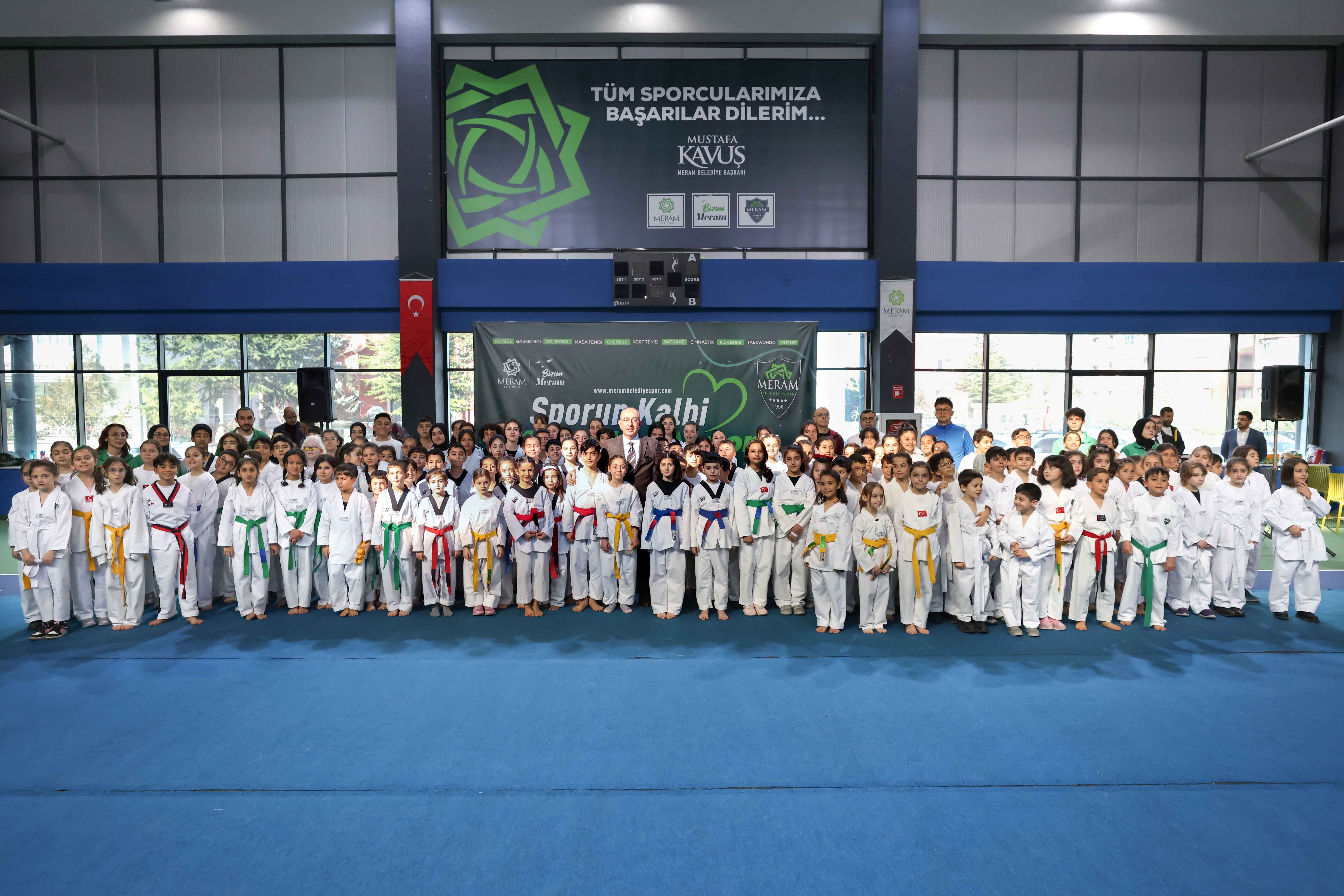 Meram Belediyespor Taekwondocuları kuşak terfi heyecanı yaşadı