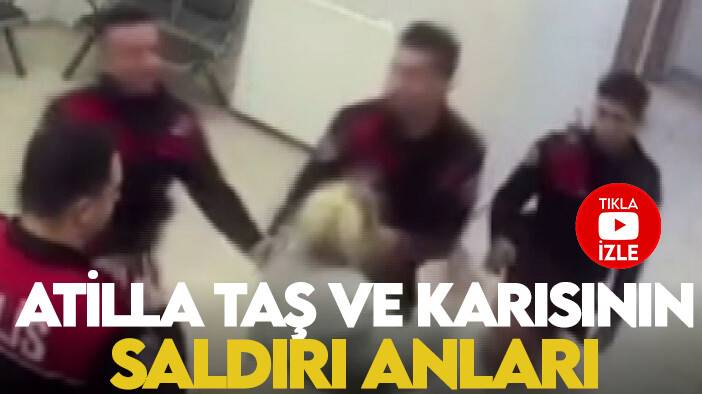 Şarkıcı Atilla Taş ve karısının polise saldırı anları ortaya çıktı