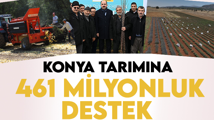Konya Büyükşehir'den Konya tarımına 461 milyon liralık destek