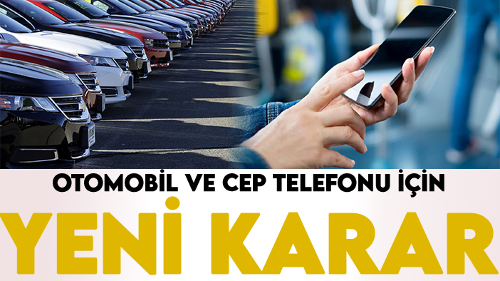 AK Partili Sırakaya duyurdu! Otomobil ve cep telefonu için yeni karar