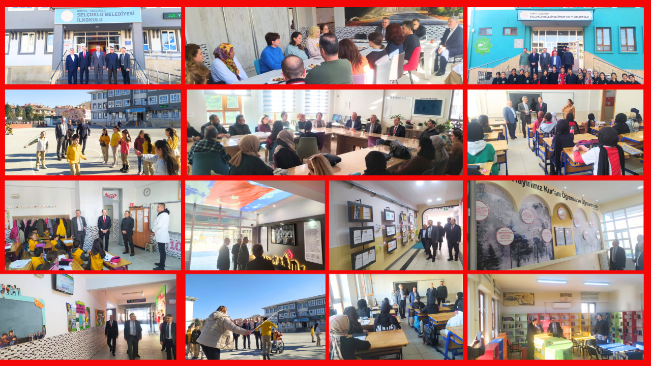 İl Milli Eğitim Müdürü Yiğit'ten Selçuklu'daki okullara ziyaret