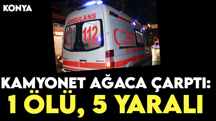 Konya'da kaza: Yoldan çıktı, rayları aştı! 1 ölü, 5 yaralı