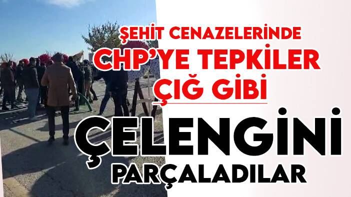 Malatyalı şehidin cenazesinde CHP’nin çelengi parçalandı!
