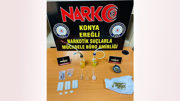 Konya'nın ilçesinde uyuşturucu operasyonu: 11 gözaltı