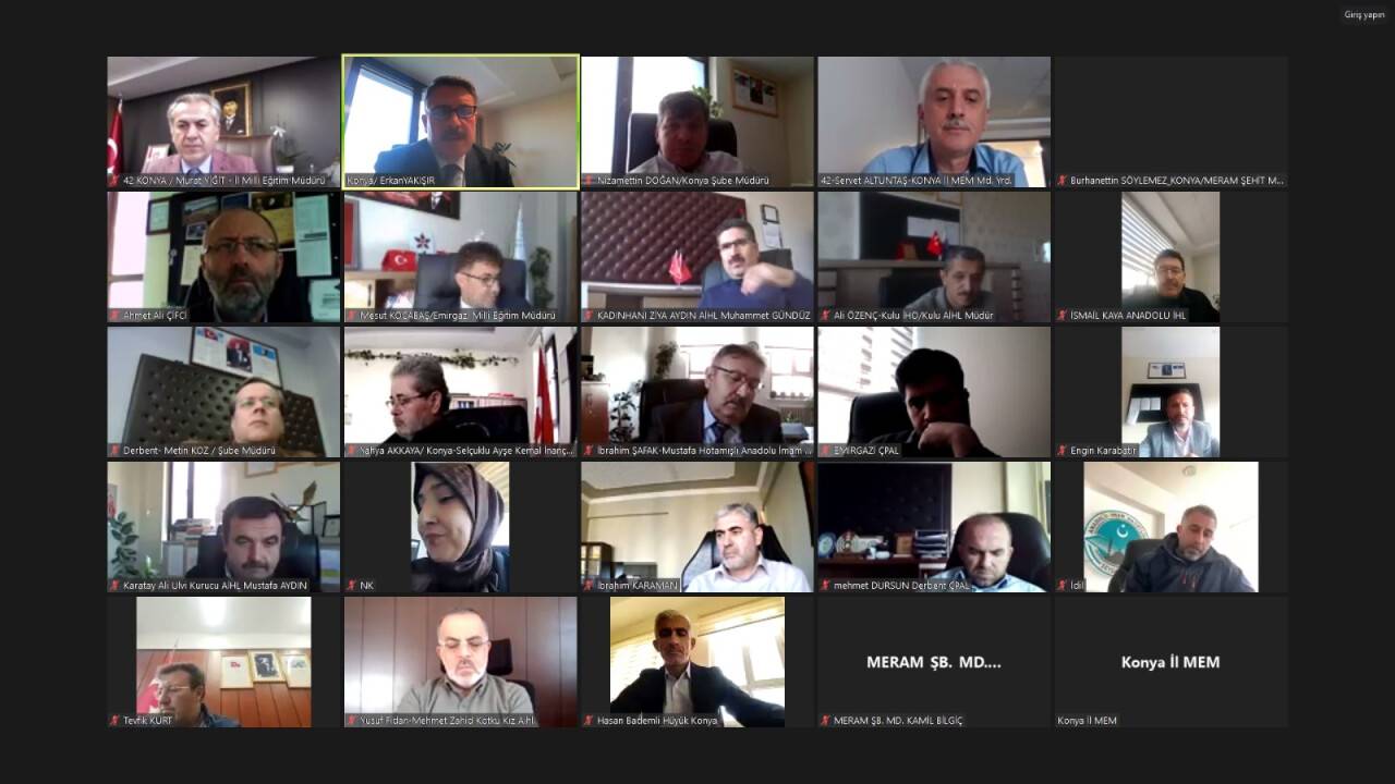 İl Milli Eğitim Müdürü Yiğit müdürlerle toplantı yaptı