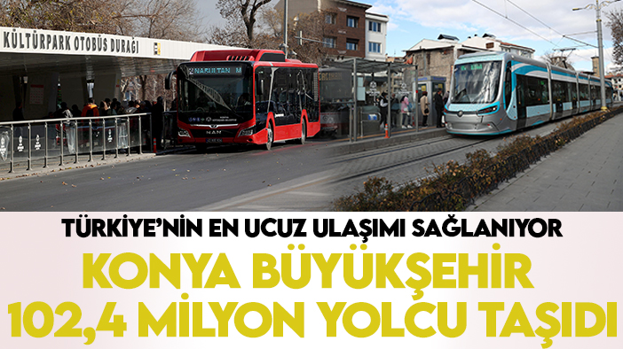 Türkiye'de ulaşımın en ucuz olduğu şehirde Türkiye nüfusundan çok yolcu taşındı