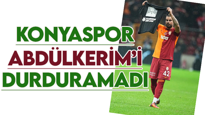 Konyaspor eski oyuncusu Abdülkerim Bardakcı'yı durduramadı