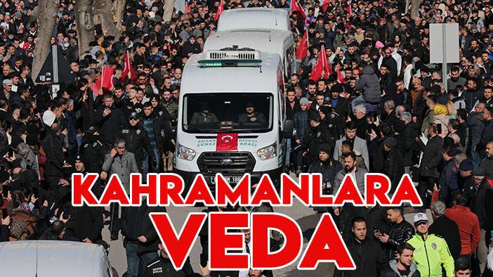 Türkiye şehitlerini uğurladı:  Kahramanlara veda