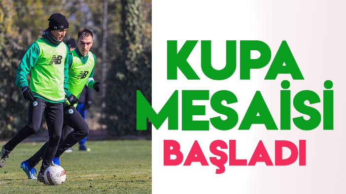 Konyaspor'da kupa maçı hazırlıkları başladı