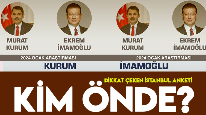 Murat Kurum mu, Ekrem İmamoğlu mu? Dikkat çeken İstanbul anketi!
