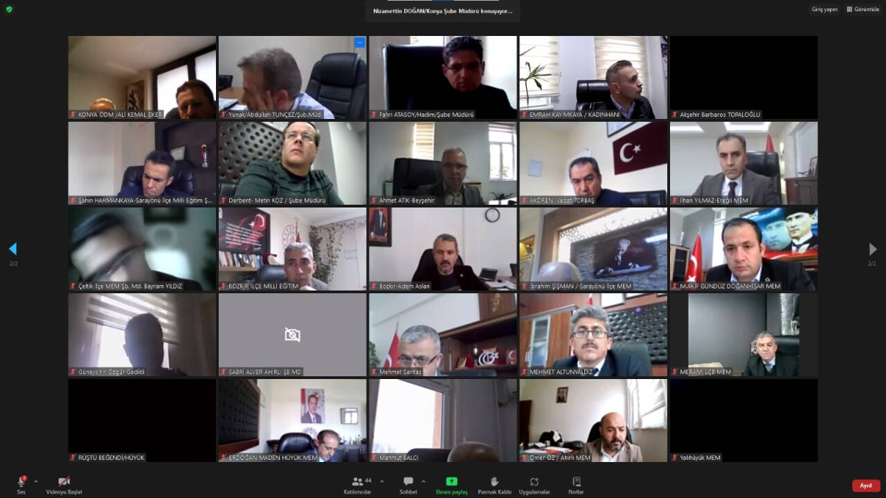 Konya'da izleme ve değerlendirme çalışmaları değerlendirildi