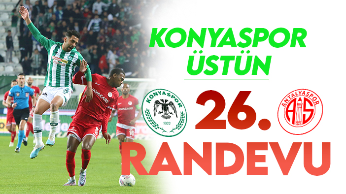 Konyaspor üstün: "Konyaspor-Antalyaspor" 26. randevuda
