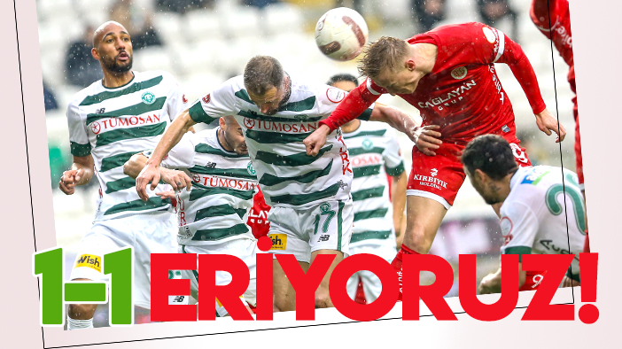 1-1 eriyoruz: Konyaspor puan kaybetmeye devam ediyor
