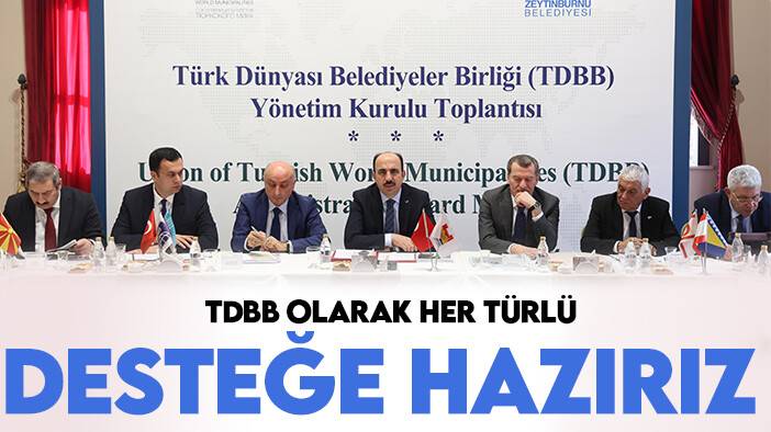 Başkan Altay: TDBB olarak her türlü desteği vermeye hazırız