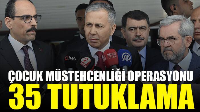 Çocuk müstehcenliği operasyonu: 35 tutuklama