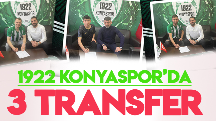 1922 Konyaspor'da 3 transfer birden