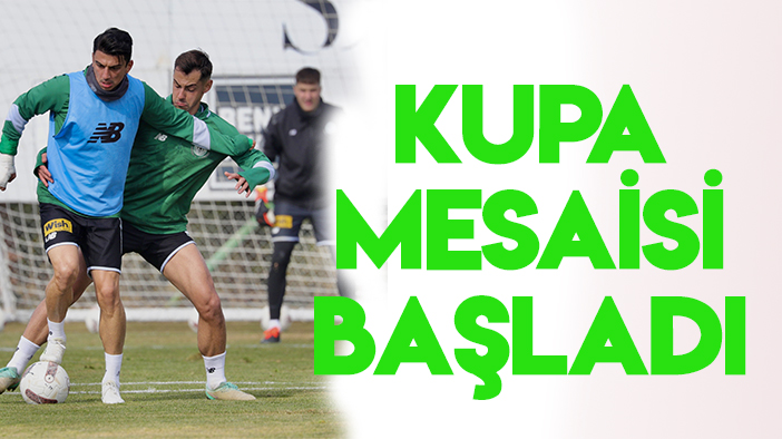 Konyaspor'da Ziraat Türkiye Kupası maçı hazırlıkları başladı