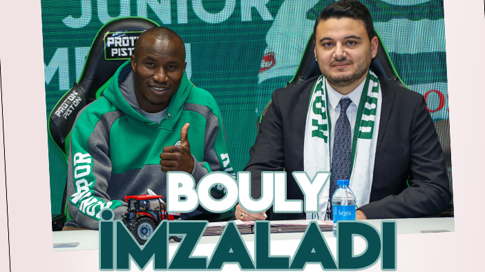 Konyaspor'un yeni forveti "Bouly  Jr. Sambou" imzayı attı