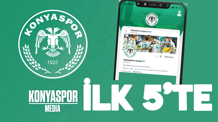 Konyaspor sosyal medyada ilk 5'te