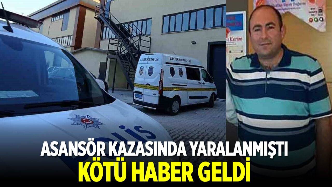 Konya’da asansör kazasında ağır yaralanan işçiden kötü haber