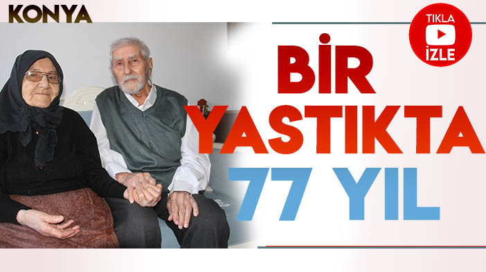 Konya'da bir yastıkta 77 yıl:  İşte mutlu ve uzun evliliğin sırları (VİDEO HABER)
