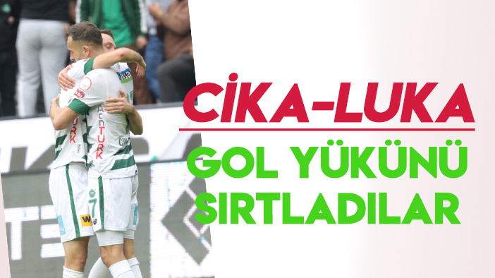 Konyaspor'da gol yükünü Cikalleshi ve Prip sırtladı
