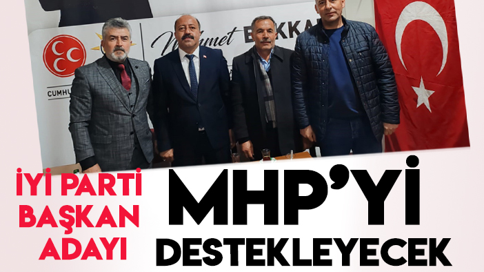Konya'da İYİ Parti belediye başkan adayı MHP'yi destekleyecek