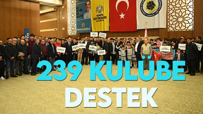 Konya Büyükşehir 239 amatör kulübe destek