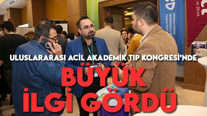 Meram'ın Türkiye'deki ilkine Uluslararası Acil Akademik Tıp Kongresi'nde yoğun ilgi