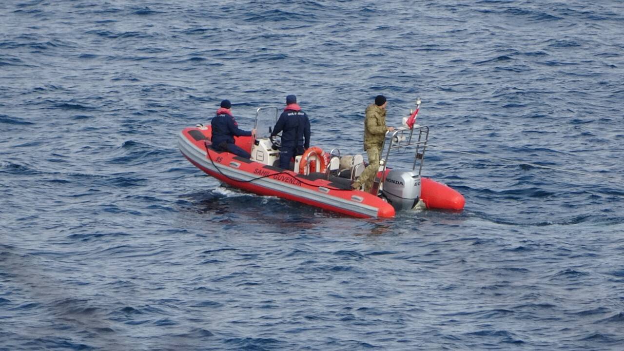 Trabzon açıklarında tehlikeli dakikalar