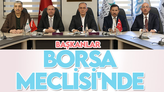 Konya belediye başkanları Borsa Meclisi'ne katıldı